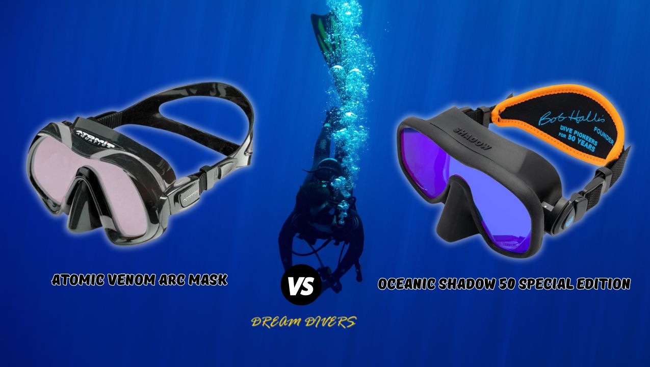 Atomic Venom Arc vs. Oceanic Shadow 50 Special Edition: A High-End Dive Mask Showdown