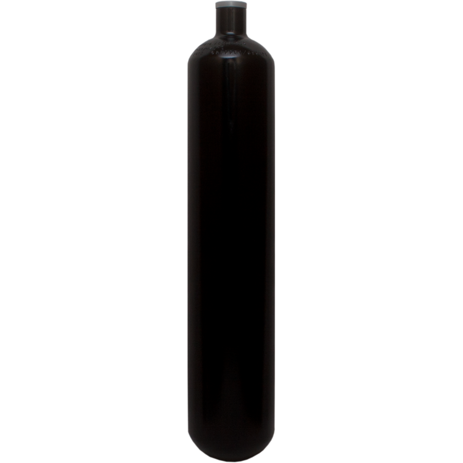 ECS 3lt Steel 300 bar 100 mm diameter BLACK