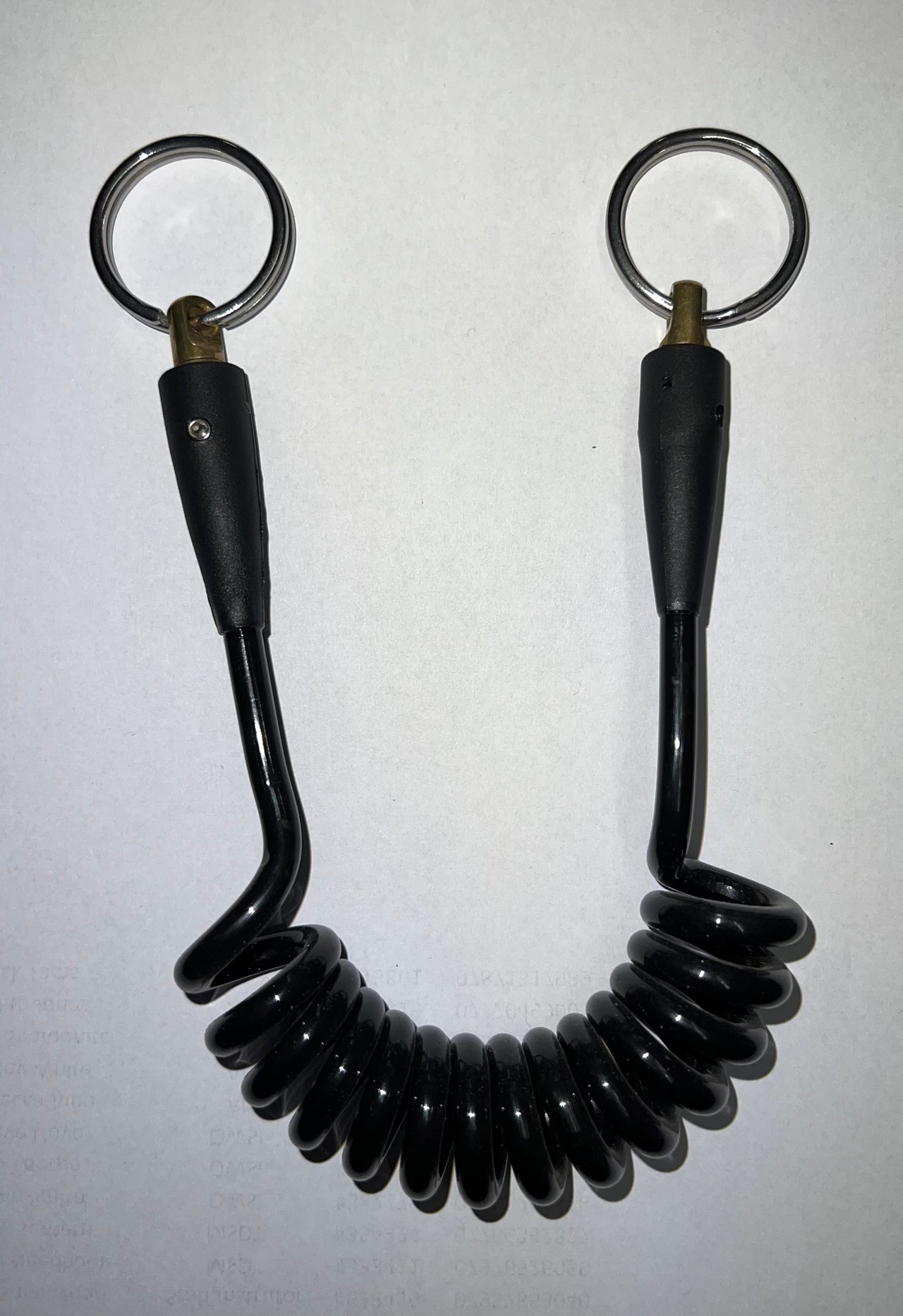 Lumb Bros Coiled Lanyard with Stainless Split Ring