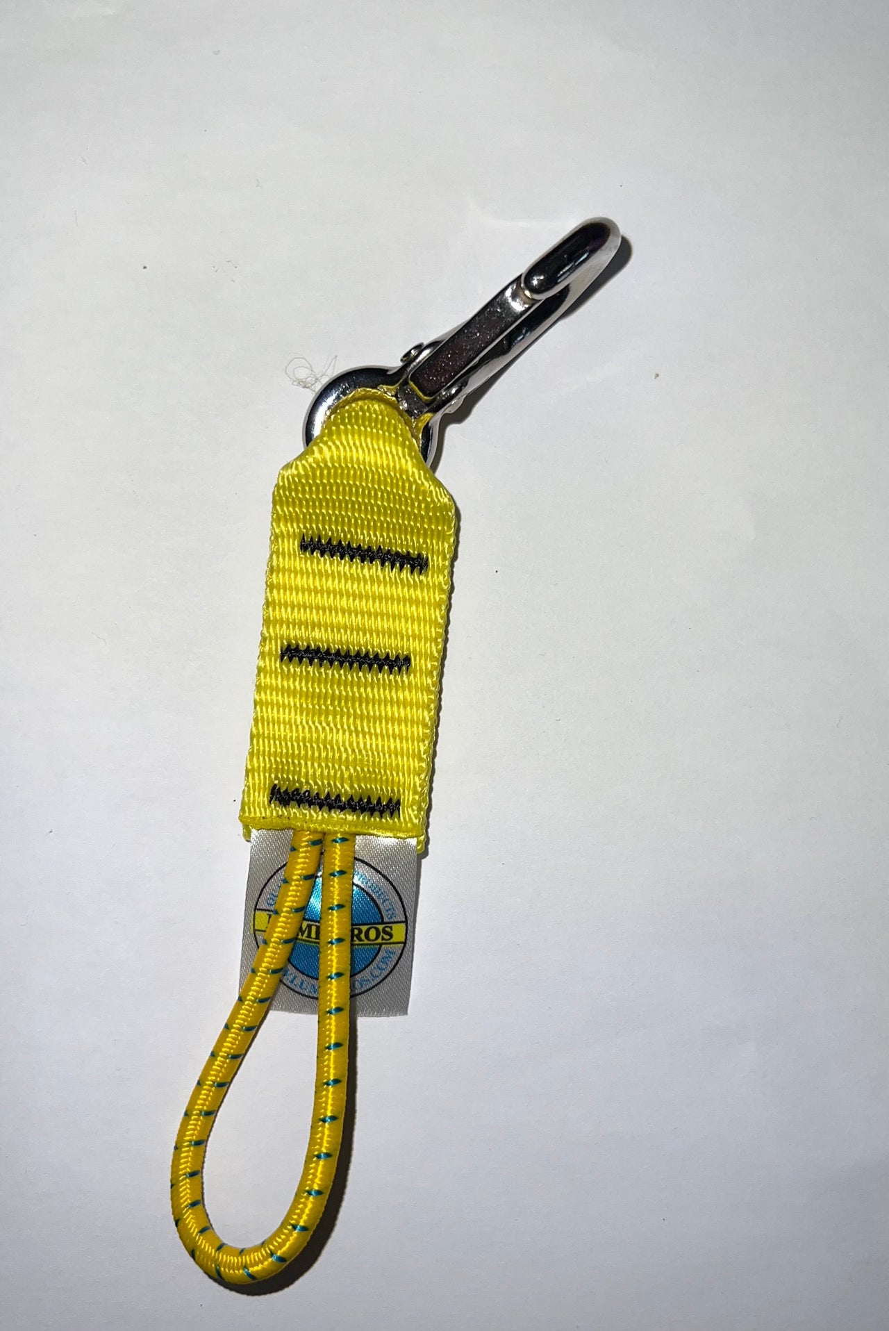 Lumb Bros 70mm Stainless Carbiner Hook On Webbing