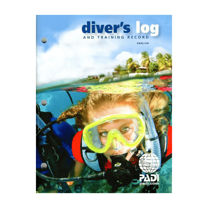 PADI Diver's Log Book - Blue - With Training Record