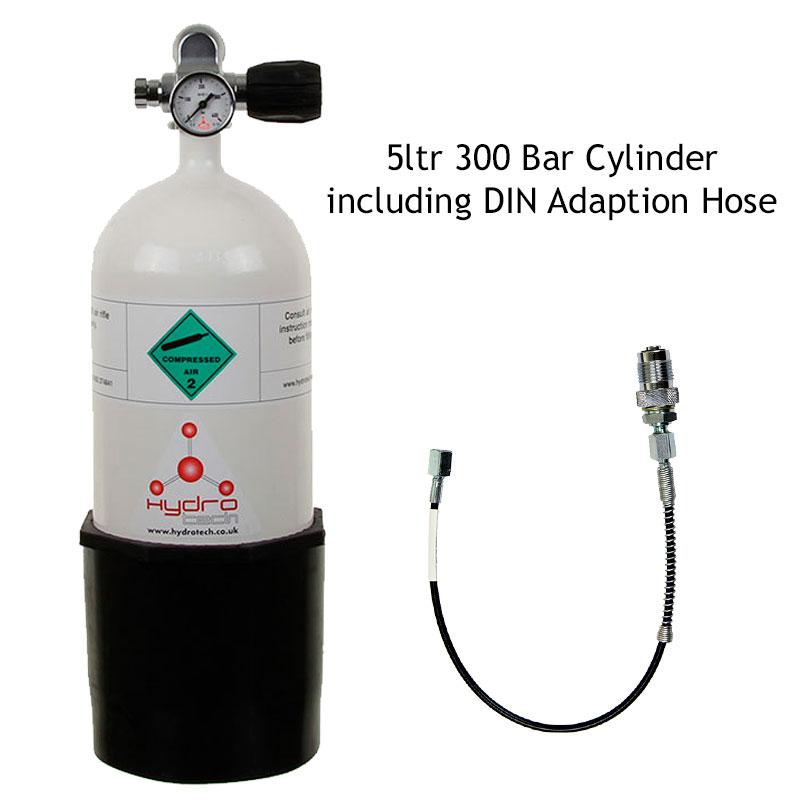 5ltr 300 Bar Air Gun Charging Cylinder with 50 cm Charging Hose