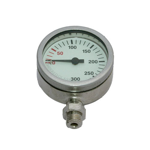 Nautilus 52mm 200 Bar Nickel Plated Pressure Gauge  -  50007