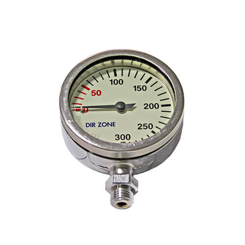 DIRZone 52mm 200 Bar Chrome Pressure Gauge - 50000