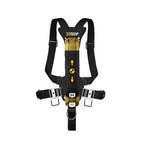 xDeep Stealth 2.0 Harness (2x1.5kg weight pocket)