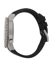 Momentum Deep 6 in White Face with Black Rubber Strap