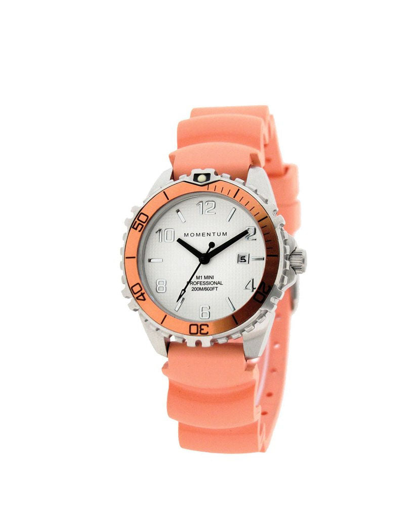 Momentum Mini Rubber in Orange with Orange Strap