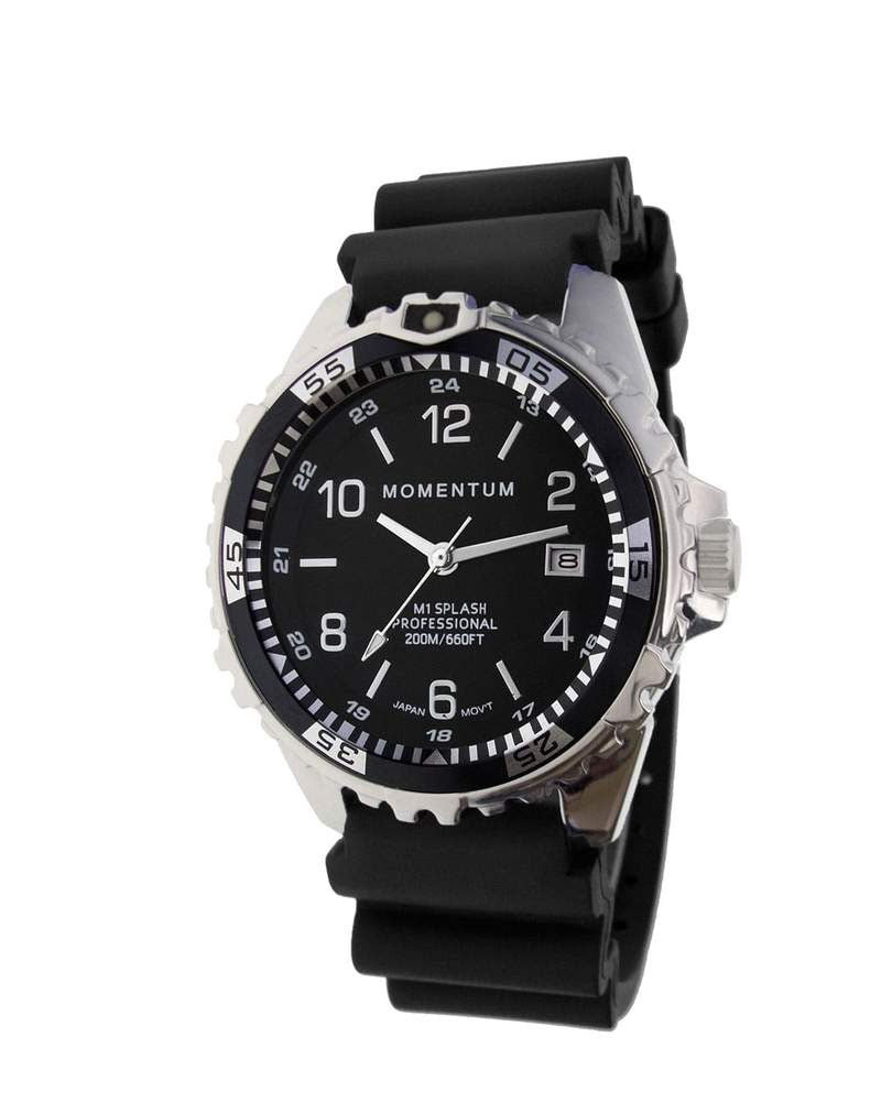 Momentum Splash Rubber with Black Face & Black Twist Rubber Strap