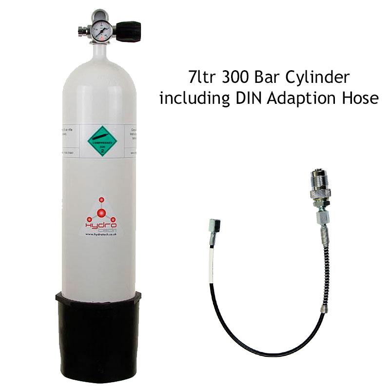 7ltr 300 Bar Air Gun Cylinder Cylinder with 50 cm Charging Hose