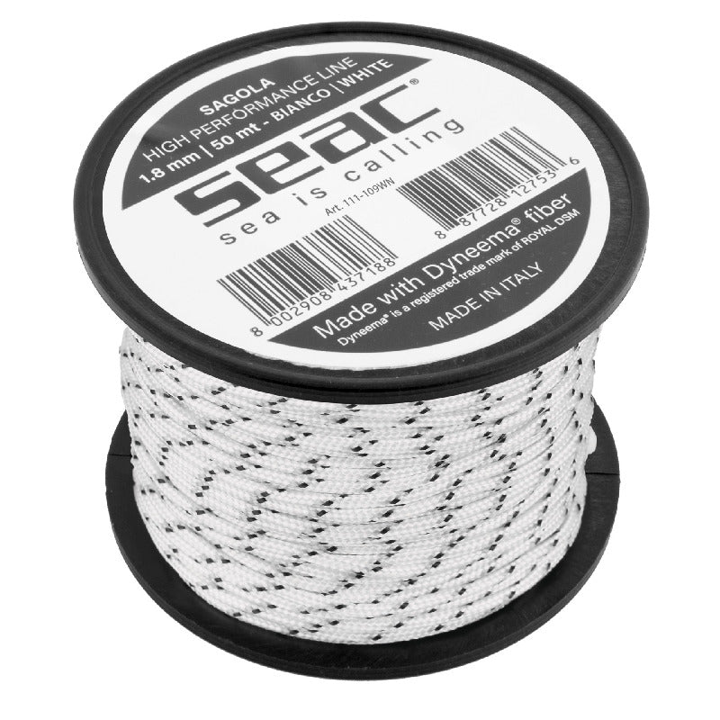 DYNEEMA 1.8MM - 50MT BLACK/WHITE