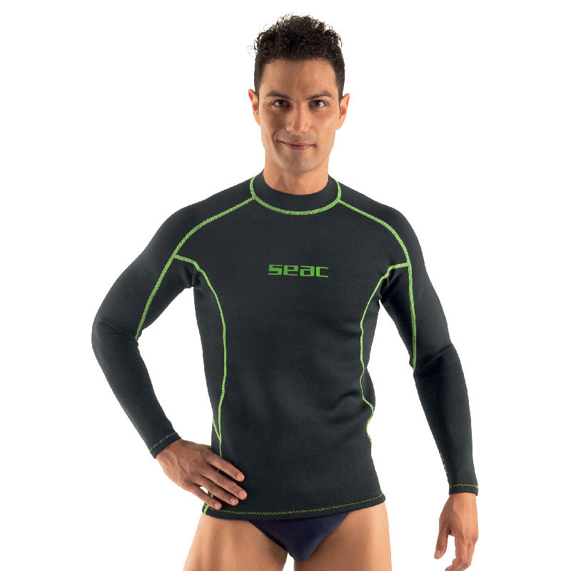 UNDERVEST FIT LONG BLACK MAN 2 MM