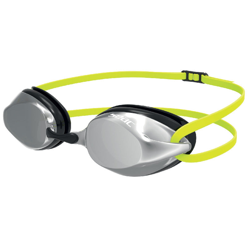 SWIMMING GOOGLES RAY BLACK YELLOW-CLEAR LENSES