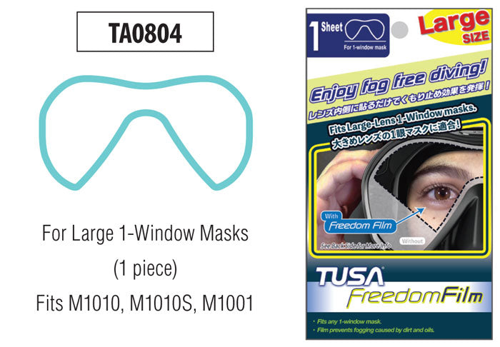 TUSA Anti-Fog Film - Single Lens (Large) TA0804