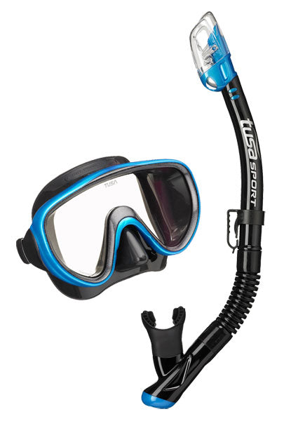 TUSA SPORT Mask and Snorkel Set ADULT Black Series UC1625